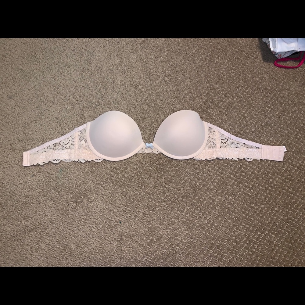 Strapless Tan Push-Up Bra 32C
